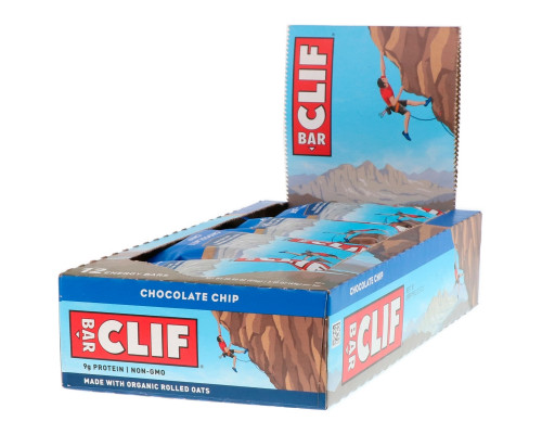 Clif Bar, Energy Bar, Chocolate Chip, 12 Bars, 2.40 oz (68 g) Each Clif Bar, Energy Bar, Chocolate Chip, 12 Bars, 2.40 oz (68 g) Each
