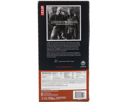 Clif Bar, Энергетический батончик, хрустящее арахисовое масло, 12 штук по 2,40 унции (68 г) каждая Clif Bar, Энергетический батончик, хрустящее арахисовое масло, 12 штук по 2,40 унции (68 г) каждая