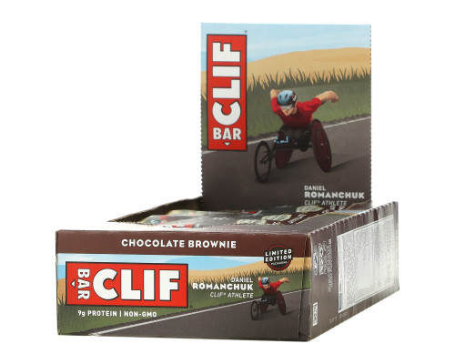 Clif Bar, Энергетический батончик, Шоколадный брауни, 12 батончиков, 2,40 унц. (68 г) каждый Clif Bar, Энергетический батончик, Шоколадный брауни, 12 батончиков, 2,40 унц. (68 г) каждый