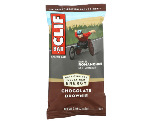 Clif Bar, Энергетический батончик, Шоколадный брауни, 12 батончиков, 2,40 унц. (68 г) каждый Clif Bar, Энергетический батончик, Шоколадный брауни, 12 батончиков, 2,40 унц. (68 г) каждый