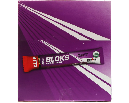 Clif Bar Shot Bloks Energy Chews с Ягодным вкусом 18 пакетов 2.1 унций (60 г) в пакете Clif Bar Shot Bloks Energy Chews с Ягодным вкусом 18 пакетов 2.1 унций (60 г) в пакете