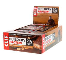 Clif Bar, Протеиновый батончик Builder, шоколадное арахисовое масло, 12 батончиков, 68 г (2,4 унции) каждый