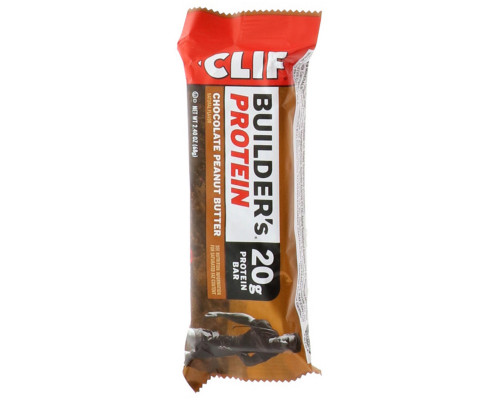 Clif Bar, Протеиновый батончик Builder, шоколадное арахисовое масло, 12 батончиков, 68 г (2,4 унции) каждый Clif Bar, Протеиновый батончик Builder, шоколадное арахисовое масло, 12 батончиков, 68 г (2,4 унции) каждый