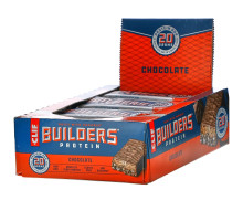 Clif Bar, Протеиновый батончик от Builder, шоколадный, 12 батончиков, по 2,40 унции (68 гр) каждый