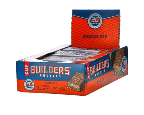 Clif Bar, Протеиновый батончик от Builder, шоколадный, 12 батончиков, по 2,40 унции (68 гр) каждый Clif Bar, Протеиновый батончик от Builder, шоколадный, 12 батончиков, по 2,40 унции (68 гр) каждый