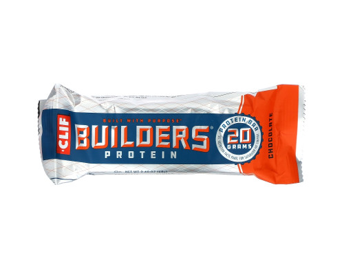 Clif Bar, Протеиновый батончик от Builder, шоколадный, 12 батончиков, по 2,40 унции (68 гр) каждый Clif Bar, Протеиновый батончик от Builder, шоколадный, 12 батончиков, по 2,40 унции (68 гр) каждый