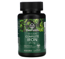 PlantFusion, Vegan Complete Iron, 25 mg, 90 Vegan Capsules