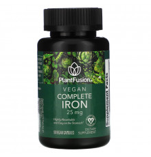 PlantFusion, Vegan Complete Iron, 25 mg, 90 Vegan Capsules