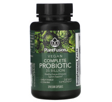 PlantFusion, Vegan Complete Probiotic, 35 Billion CFU, 30 Vegan Capsules