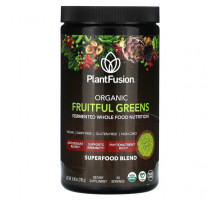 Суперфуды PlantFusion, Органическая плодовая зелень, 240 г (8,46 унции)
