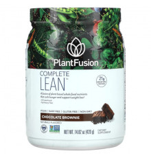 Аминокислоты PlantFusion, Complete Lean, шоколадный брауни, 420 г (14,82 унции)
