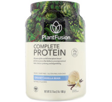 PlantFusion, Протеин чисто растительного происхождения, ванильные зерна, 908 г