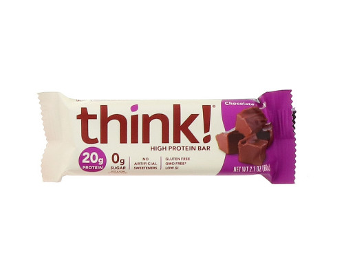 ThinkThin, Протеиновый батончик, шоколадная помадка, 10 батончиков, 60 г (1,1 унция) каждый ThinkThin, Протеиновый батончик, шоколадная помадка, 10 батончиков, 60 г (1,1 унция) каждый