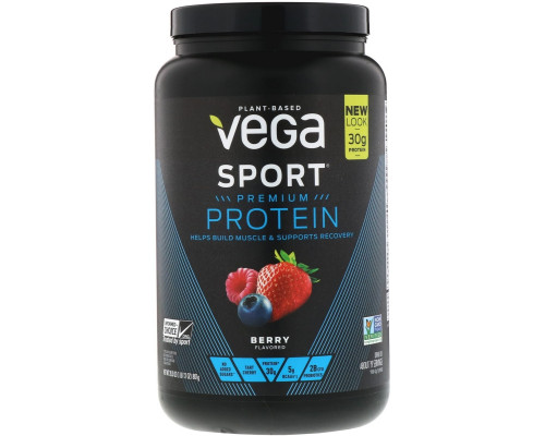 Vega, Спорт, Производительность Белка, Порошок, Ягодный Вкус, 28.3 унции (801 г) Vega, Спорт, Производительность Белка, Порошок, Ягодный Вкус, 28.3 унции (801 г)