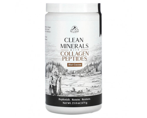 Для мышц и суставов Mt. Capra, Clean Minerals с пептидами коллагена, горячее какао, 675 г (23,8 унции) Для мышц и суставов Mt. Capra, Clean Minerals с пептидами коллагена, горячее какао, 675 г (23,8 унции)