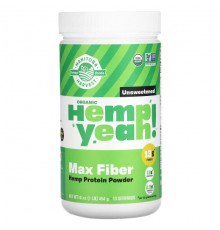 Клетчатка Manitoba Harvest, Органическая конопля Max Fiber, конопляный протеин в порошке, без подсластителей, 454 г (1 фунт)