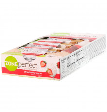 ZonePerfect, Питательные батончики, со вкусом клубничного йогурта, 12 батончиков по 1.76 унций (50 г)