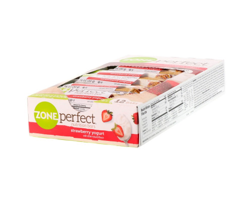 ZonePerfect, Питательные батончики, со вкусом клубничного йогурта, 12 батончиков по 1.76 унций (50 г) ZonePerfect, Питательные батончики, со вкусом клубничного йогурта, 12 батончиков по 1.76 унций (50 г)