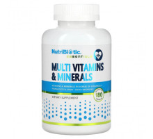 Витаминно-минеральные комплексы NutriBiotic, Essentials, мультивитамины и минералы, 180 капсул