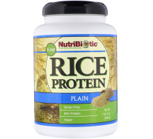 NutriBiotic, Сырой простой рисовый белок, 1 фунт 5 унций (600 г)