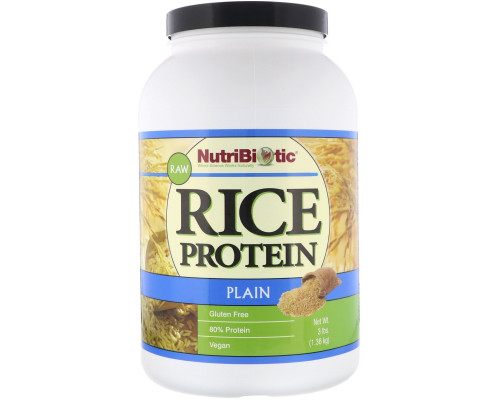 NutriBiotic, Растительный рисовый белок, 3 фунта (1,36 кг) NutriBiotic, Растительный рисовый белок, 3 фунта (1,36 кг)