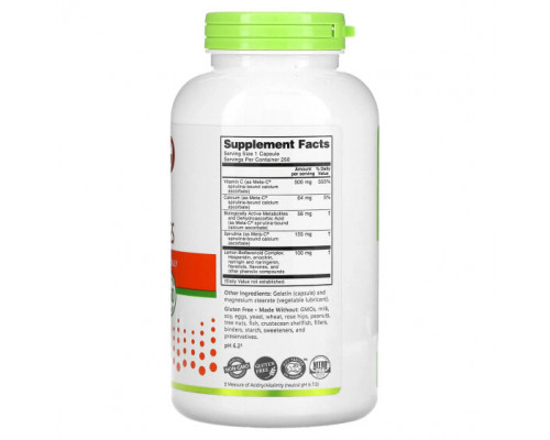 Витамин C NutriBiotic, Immunity, Meta-C, 500 мг, 250 капсул без глютена Витамин C NutriBiotic, Immunity, Meta-C, 500 мг, 250 капсул без глютена
