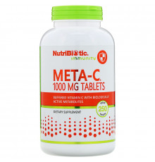 NutriBiotic Meta-C 1000 мг 250 веганских таблеток