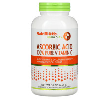 NutriBiotic, Аскорбиновая кислота, кристаллический порошок, 16 унций (454 г)