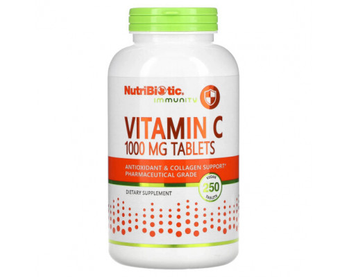 От гриппа и простуды NutriBiotic, Immunity, витамин C, 1000 мг, 250 веганских таблеток От гриппа и простуды NutriBiotic, Immunity, витамин C, 1000 мг, 250 веганских таблеток