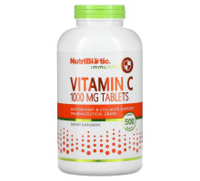 NutriBiotic, Витамин C, 1000 мг, 500 Веганских Таблеток