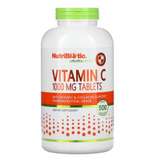 NutriBiotic, Витамин C, 1000 мг, 500 Веганских Таблеток
