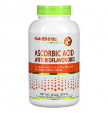 NutriBiotic Аскорбиновая кислота с антиоксидантными биофлавоноидами кристаллический порошок 16 унций (454 г)
