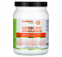 От гриппа и простуды NutriBiotic, Immunity, аскорбиновая кислота с биофлавоноидами, 1 кг (2,2 фунта)