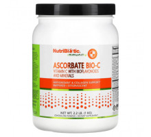 Витамин C NutriBiotic, Immunity, аскорбат Bio-C, витамин C с биофлавоноидами и минералами, 1 кг (2,2 фунта)