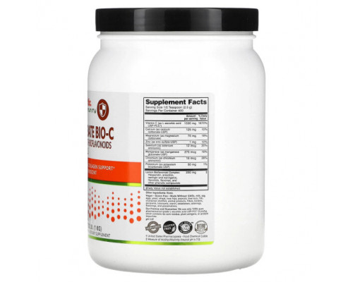 Витамин C NutriBiotic, Immunity, аскорбат Bio-C, витамин C с биофлавоноидами и минералами, 1 кг (2,2 фунта) Витамин C NutriBiotic, Immunity, аскорбат Bio-C, витамин C с биофлавоноидами и минералами, 1 кг (2,2 фунта)
