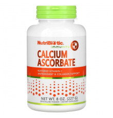 Кальций NutriBiotic, Immunity, аскорбат кальция, 227 г (8 унций)