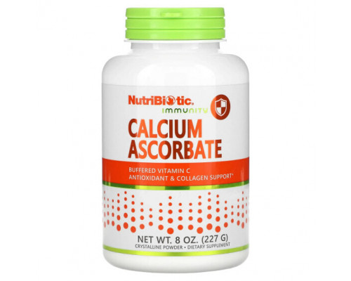 Кальций NutriBiotic, Immunity, аскорбат кальция, 227 г (8 унций) Кальций NutriBiotic, Immunity, аскорбат кальция, 227 г (8 унций)