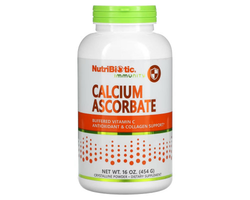 NutriBiotic Аскорбат кальция кристаллический порошок 16 унций (454 г) NutriBiotic Аскорбат кальция кристаллический порошок 16 унций (454 г)