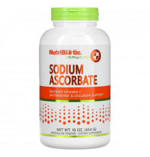 NutriBiotic, Аскорбат натрия, кристаллический порошок, 16 унций (454 г)