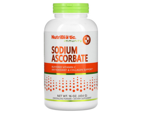 NutriBiotic, Аскорбат натрия, кристаллический порошок, 16 унций (454 г) NutriBiotic, Аскорбат натрия, кристаллический порошок, 16 унций (454 г)