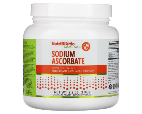 NutriBiotic, Immunity, аскорбат натрия, кристаллический порошок, 1 кг (2,2 фунта) NutriBiotic, Immunity, аскорбат натрия, кристаллический порошок, 1 кг (2,2 фунта)