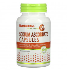 NutriBiotic, Immunity, Sodium Ascorbate, 100 Vegan Capsules