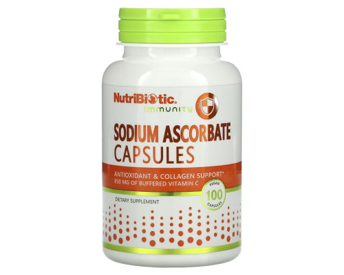 NutriBiotic, Immunity, Sodium Ascorbate, 100 Vegan Capsules NutriBiotic, Immunity, Sodium Ascorbate, 100 Vegan Capsules