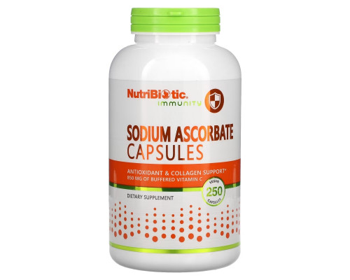 NutriBiotic, Immunity, Sodium Ascorbate, 250 Vegan Capsules NutriBiotic, Immunity, Sodium Ascorbate, 250 Vegan Capsules