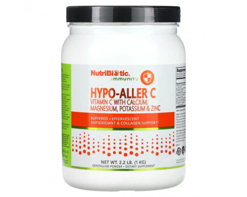От гриппа и простуды NutriBiotic, Immunity, Hypo-Aller C, витамин C с кальцием, магнием, калием и цинком, 1 кг (2,2 фунта) От гриппа и простуды NutriBiotic, Immunity, Hypo-Aller C, витамин C с кальцием, магнием, калием и цинком, 1 кг (2,2 фунта)