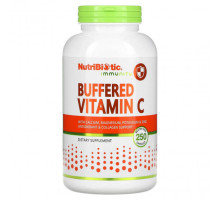 Витамин C NutriBiotic, Immunity, буферизованный витамин C, 250 капсул без глютена