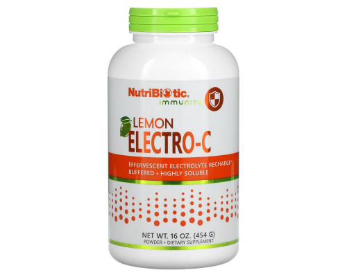 NutriBiotic, Immunity, Lemon Electro-C Powder, 16 oz (454 g) NutriBiotic, Immunity, Lemon Electro-C Powder, 16 oz (454 g)
