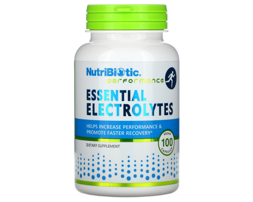 NutriBiotic Essential Electrolytes 100 веганских капсул NutriBiotic Essential Electrolytes 100 веганских капсул