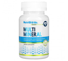 Витаминно-минеральные комплексы NutriBiotic, Essentials, мультиминерал, 100 капсул без глютена