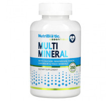 Витаминно-минеральные комплексы NutriBiotic, Essentials, мультиминерал, 250 капсул без глютена
